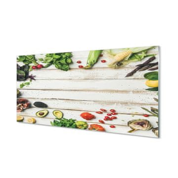 tulup.si Slika na akrilnem steklu Špinača avokado corn 4 obešalnika