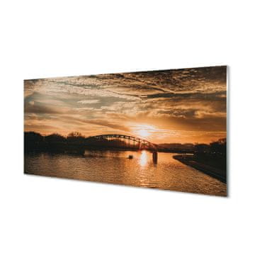 tulup.si Slika na akrilnem steklu Krakov reka most sunset 2 obešalnika