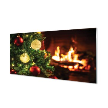 tulup.si Slika na akrilnem steklu Baubles veje kamin 2 obešalnika