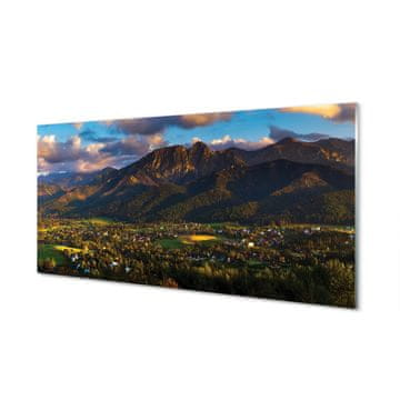 tulup.si Slika na akrilnem steklu Mountain sunset 2 obešalnika