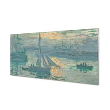 tulup.si Slika na akrilnem steklu Art jadranje proti vzhodu 4 obešalnika