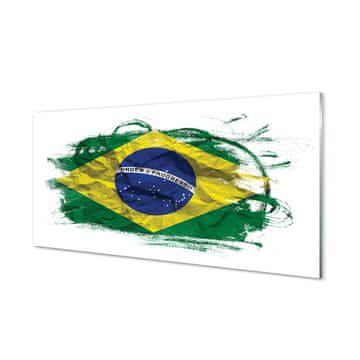 tulup.si Slika na akrilnem steklu Zastava brazilije 2 obešalnika