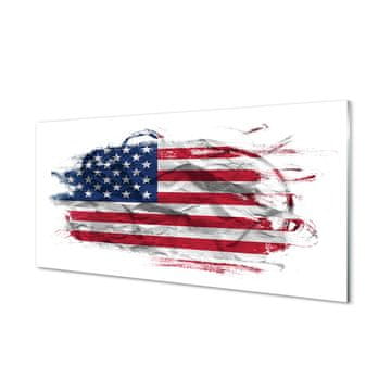 tulup.si Slika na akrilnem steklu Združene države amerike zastavo 2 obešalnika