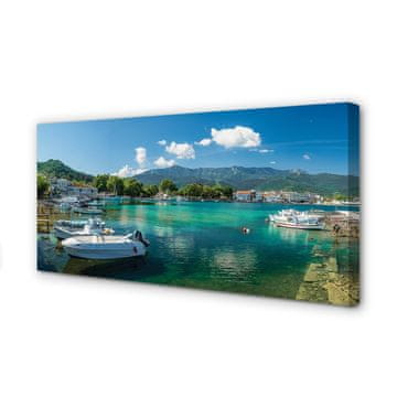 tulup.si Slika na platnu Grčija marina morje gore