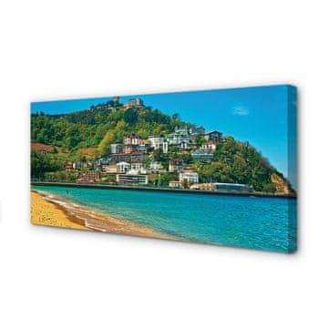 tulup.si Slika na platnu Španija plaža gorsko mesto