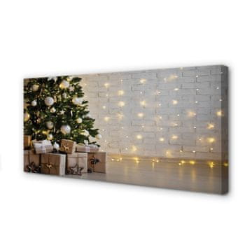 tulup.si Slika na platnu Božično drevo dekoracijo darila