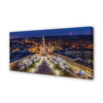 tulup.si Slika na platnu Nočna panorama krakow cerkve