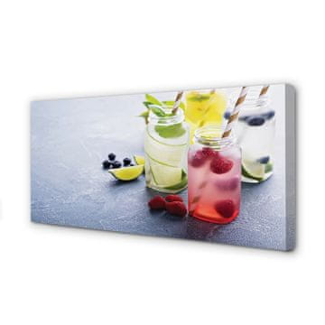 tulup.si Slika na platnu Cocktail maline apno limone