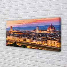 tulup.si Slika na platnu Italija panorama noč katedrala 100x50 cm