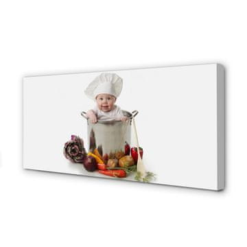 tulup.si Slika na platnu Baby zelenjavo v lonec
