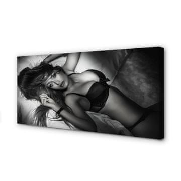 tulup.si Slika na platnu Ženski črno-belo