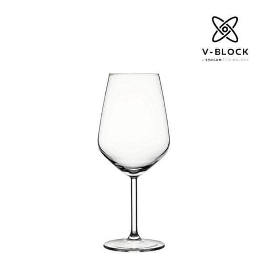 Pasabahce V-Block Allegra kozarci za rdeče vino, 490 ml, 6 kosov