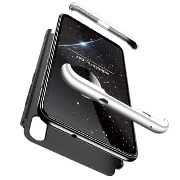 360 360 3v1 ovitek spredaj + zadaj Xiaomi Mi Play črno srebrn