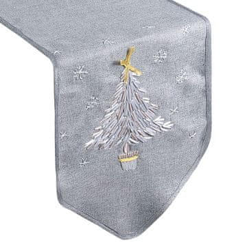 Eurofirany Božični namizni tekač v elegantni barvi 33 cm x 140 cm
