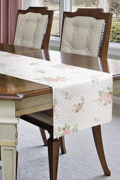 Eurofirany Dekorativni namizni tekač v idiličnem slogu 40 cm x 140 cm