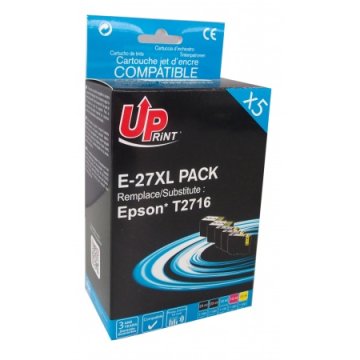 uPrint Komplet črnil za Epson 27 XL (2x Black + CMY)
