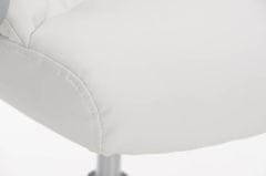 BHM Germany Pisarniški stol Thor, umetno usnje, bela barva