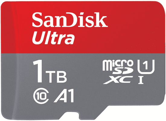SanDisk Ultra microSDXC spominska kartica, 1 TB + SD adapter