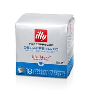 Illy kava v kapsulah IE Cube Decaf, 18 kapsul