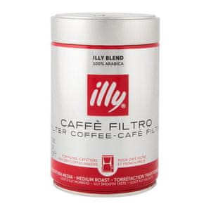 Illy kava Rdeča, mleta, kofeinska, 250 g