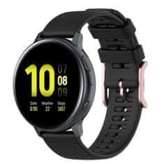 BStrap Silicone Rain pašček za Samsung Galaxy Watch Active 2 40/44mm, black