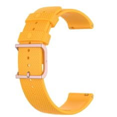 BStrap Silicone Rain pašček za Huawei Watch GT3 42mm, yellow