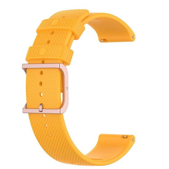 BStrap Silicone Rain pašček za Huawei Watch GT/GT2 46mm, yellow