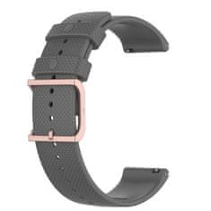 BStrap Silicone Rain pašček za Huawei Watch GT 42mm, dark gray
