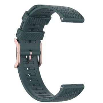 BStrap Silicone Rain pašček za Huawei Watch GT3 46mm, dark green