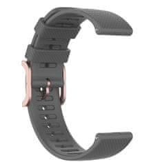BStrap Silicone Rain pašček za Huawei Watch GT 42mm, dark gray
