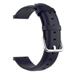 BStrap Leather Lux pašček za Samsung Galaxy Watch Active 2 40/44mm, navy blue