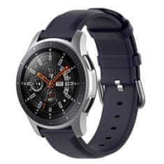 BStrap Leather Lux pašček za Samsung Galaxy Watch Active 2 40/44mm, navy blue