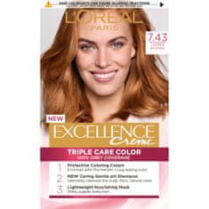 Loreal Paris barva za lase Excellence, 7.43 Golden Copper Blonde