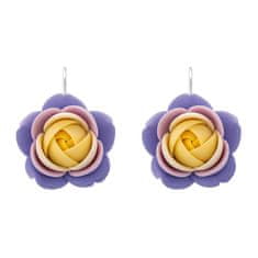 Troli Pisani viseči uhani v obliki cvetov Tammy