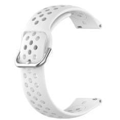 BStrap Silicone Dots pašček za Huawei Watch 3 / 3 Pro, white