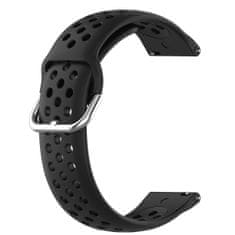 BStrap Silicone Dots pašček za Huawei Watch 3 / 3 Pro, black