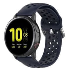 BStrap Silicone Dots pašček za Garmin Vivoactive 4, navy blue