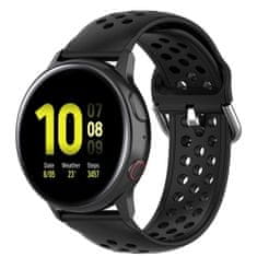 BStrap Silicone Dots pašček za Huawei Watch 3 / 3 Pro, black