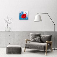 tulup.si Steklena kvadratna ura Makovo 30x30 cm Črne kazalke
