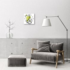 tulup.si Steklena kvadratna ura Lime 30x30 cm Črne kazalke