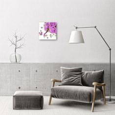 tulup.si Steklena kvadratna ura Roses 30x30 cm Črne kazalke