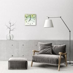 tulup.si Steklena kvadratna ura Spring 30x30 cm Črne kazalke