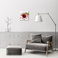 tulup.si Steklena kvadratna ura Rose 30x30 cm Črne kazalke