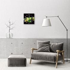tulup.si Steklena kvadratna ura Limone limete 30x30 cm