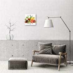 tulup.si Steklena kvadratna ura Sokovi 30x30 cm Črne kazalke