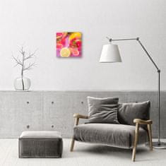 tulup.si Steklena kvadratna ura Lemon 30x30 cm