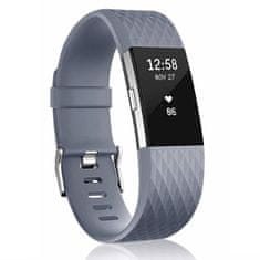 BStrap Silicone Diamond (Large) pašček za Fitbit Charge 2, dark gray