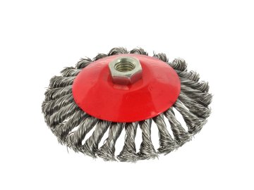 GEKO Stranska pletena žična krtača 125 mm M14 G00607