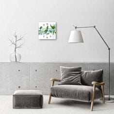tulup.si Steklena kvadratna ura Lime 30x30 cm Črne kazalke