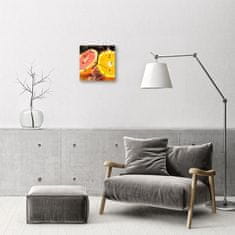 tulup.si Steklena kvadratna ura Sadje 30x30 cm Črne kazalke